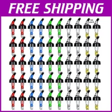 Durable Automatic Liquor Pour Spouts - 50 Pack for Effortless Pouring