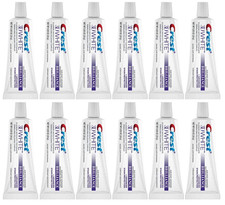 Crest 3D White Brilliance Toothpaste Peppermint Travel Size 0.85 Oz Pack of 12