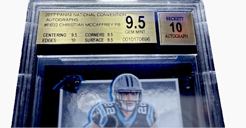 2017 National Christian McCaffrey RC BGS 10 Auto & 9.5+ POP 1/1 INSANELY RARE 🔥 - Image 3 of 4