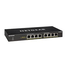 NETGEAR 8-PORT POE GIGABIT ETHERNET UNMANAGED ESSENTIALS SWITCH GS308PP - BLACK