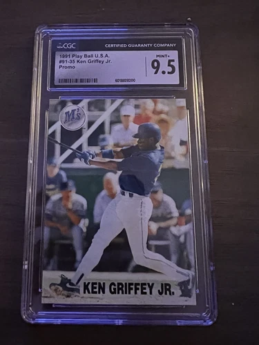 Ken Griffey Jr. 1991 Playball USA 91-35 Mariners Graded 9.5 CGC