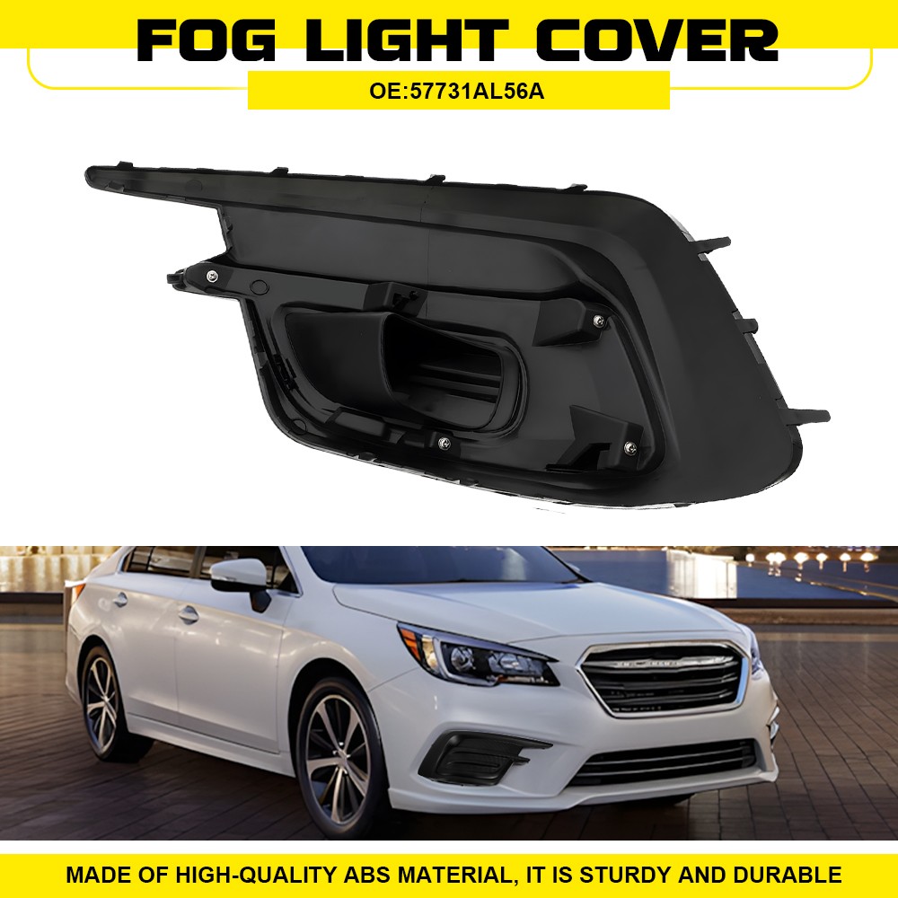 ABS Fog Light Cover Trim Bezel Fit 2018-2019 Subaru Legacy Black Front Right EAW