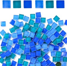 Glass Mosaic Tiles 0.3LB, 4 Shapes Stained Glass Pieces for DIY Crafts, Home Dec