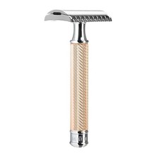 M HLE TRADITIONAL R41 Double Edge Safety Razor 1 Count Pack of 1 , Rosegold