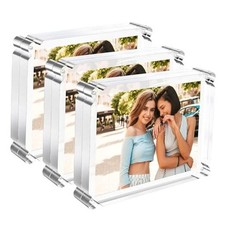 5x7 inch Acrylic Magnetic Picture Frame 3 Pack with 10 10mm Thick 5x7inch