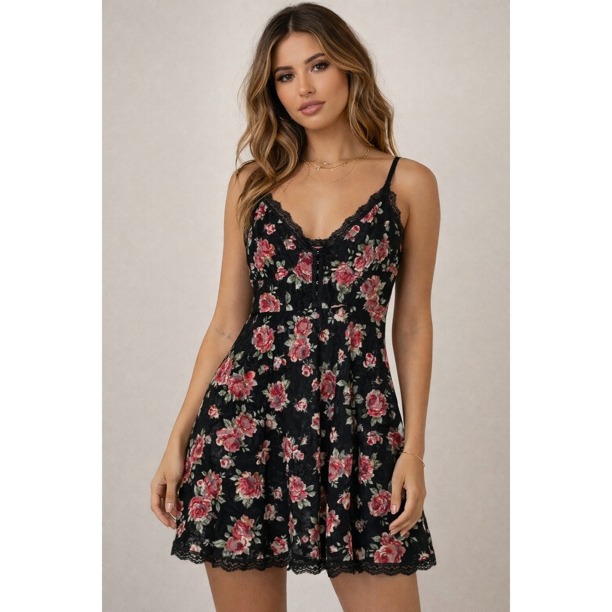 Betsey Johnson x Urban Outfitters Floral Lace Corset Dress Y2K Black Fairy  XS | eBay