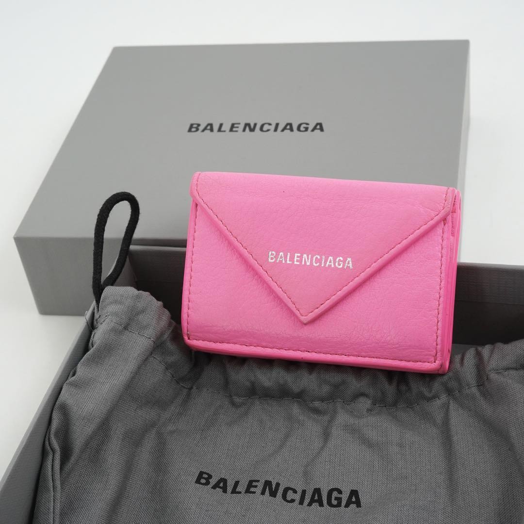 小物 balenciaga paper mini wallet silver Balenciaga Silver glitter Paper Mini Wallet | eBay