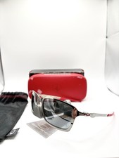 Oakley Tincan Ferrari Red Black Chrome/Black Iridium Polarized Lenses Sunglasses