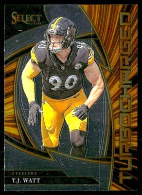 2025 Panini Select #21 T.J. Watt Turbocharged Pittsburgh Steelers