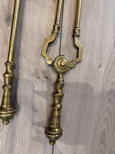 Antique Victorian Brass Fire Tools