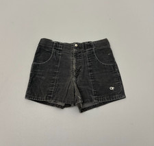 Vintage 80s Ocean Pacific Corduroy Shorts Black Made in USA Surfwear 27