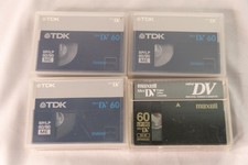 TDK DVM60 ME 3 Maxell DVM60SE 1 Mini Digital Video Cassette Tape   Lot of 4