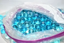 Round blue Marbles Pebbles Glass Gems Vase Fillers Table Scatter Decoration 168