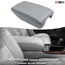 Fit 99-04 Lexus Gs300 Gs400 Gs430 Center Console Lid Leather Armrest Cover Gray Fit 99-04 Lexus Gs300 Gs400 Gs430 Center Console Lid Leather Armrest Cover Gray