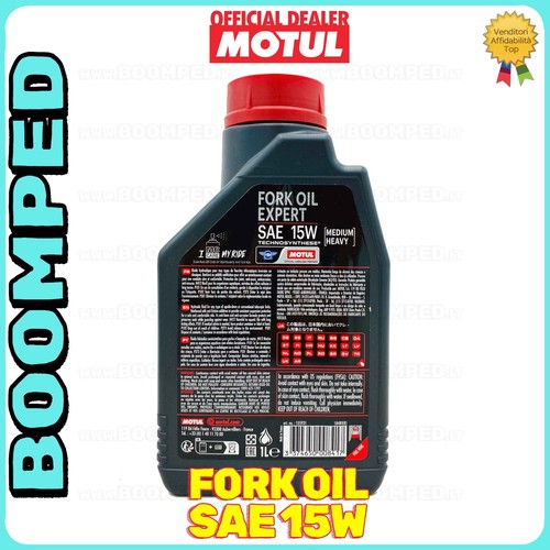4 LITRI OLIO LIQUIDO FORCELLA MOTUL FORK OIL EXPERT SAE 15W SEMISINTETICO 04MO04 - Foto 2 di 4