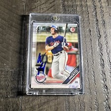 Anthony Prato Signed IP Auto 2019 Bowman Draft  #BD-101 Rookie RC
