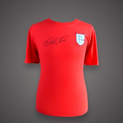 Sir Geoff Hurst Signed England T-shirt direc From Management