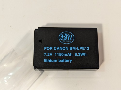 2 piles de remplacement Canon LP-E12 pour EOS M50/M/M2 - offre groupée haute capacité - Photo 5 sur 7