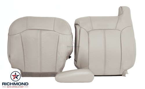 Chevy Tahoe Suburban LT 2000-2002 - lado del conductor fundas de asiento de cuero completas bronceadas - Imagen 8 de 11