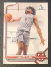2021-22 Bowman University Shaedon Sharpe 1st Bowman Base #91