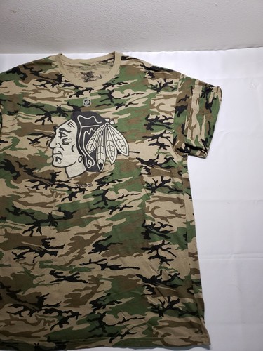 T-shirt retro NHL Chicago Blackhawks mimetica uomo XL - Foto 7 di 11