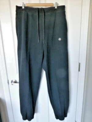 Mens Nautica Competition XL Black Long Fleece Sweatpants Drawstring Waist 