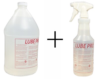 Lube Pro Food Equipment Oil - Quart bottle with Sprayer Plus Gallon Jug Refill