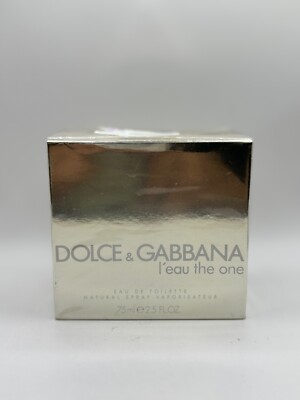 L'EAU THE ONE BY DOLCE & GABBANA 75ML EDT SPRAY (NEW WITH BOX & SEALED)