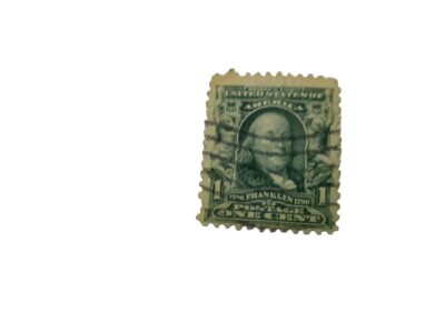 Benjamin Franklin 1706_1790, One Cent Rare Postage Stamp Real Nice