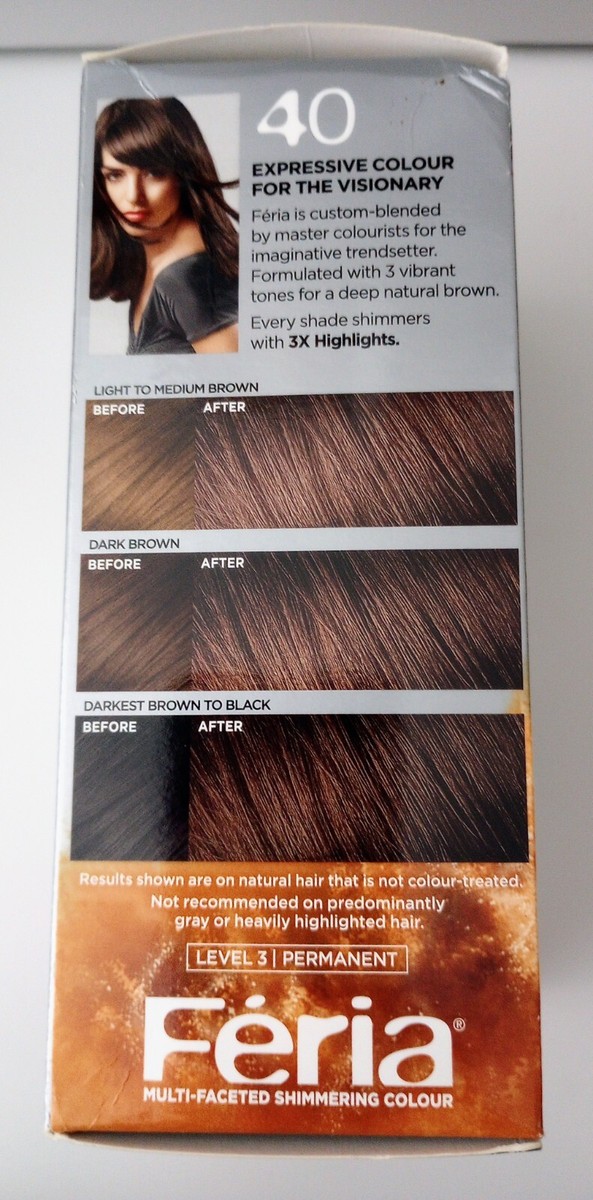 L'Oreal Paris Feria 40 Espresso Deeply Brown Multi Faceted