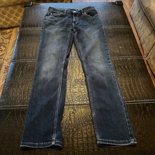 LEVI'S Women's Blue Jeans 511 Dark Wash Elastic Waist TAG SIZE 16 Reg 28x30