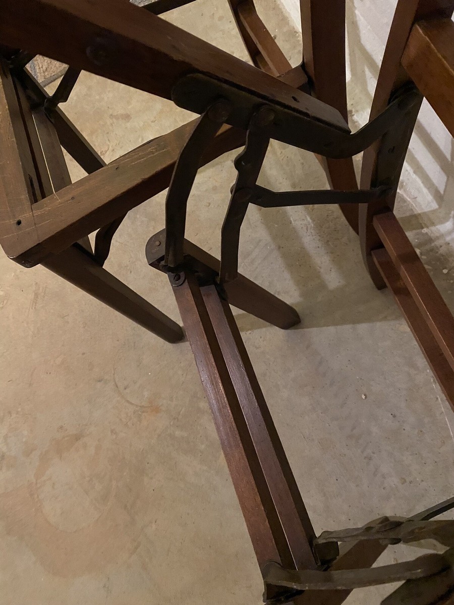 1930's Louis Rastetter Sons Solid Kumfort Solid Wood Folding