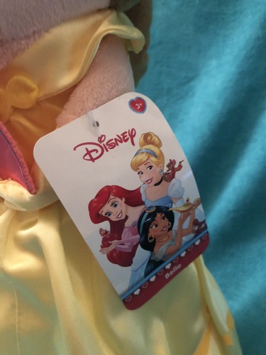 Muñeca de peluche Disney Princesa Bella 14" Just Play 2017 La Bella y la Bestia - Imagen 3 de 6