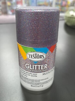 Testors 308933 Multi Color   Glitter Spray Paint 2.5 oz