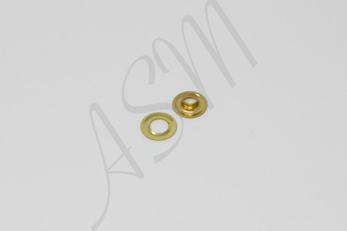 Brass Plain Rim Grommets, 144pc made in the USA - Picture 2 of 2