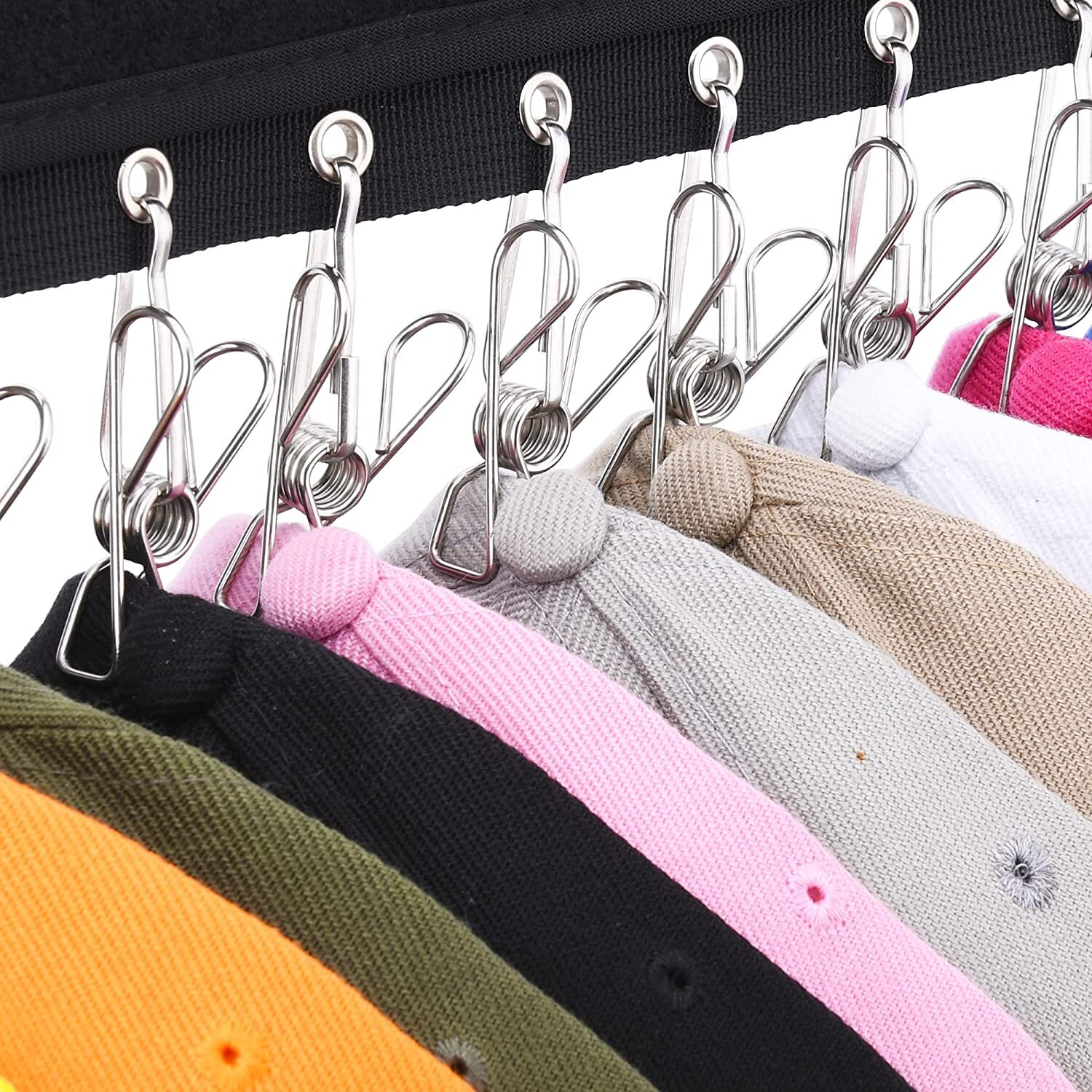 2PCS Hat Rack for Baseball Caps Hat Organizer Display Holder Golf Hat