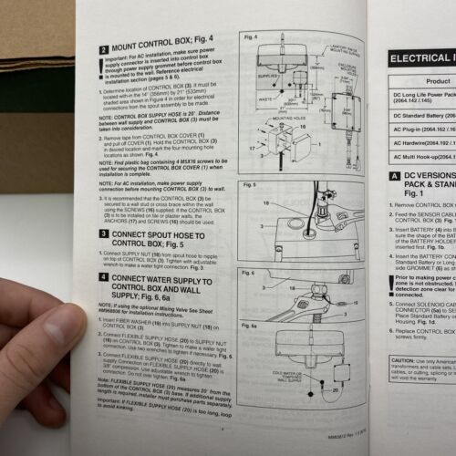 NEW AMERICAN STANDARD 2064.166.295 SERIN PLUG IN POWERED PROXIMITY SENSOR FAUCET - Picture 9 of 15
