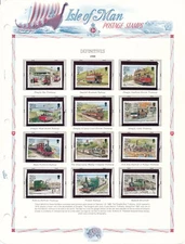 ISLE OF MAN (1987-88) MNH STAMPS ON ALBUM PAGES AS SHOWN