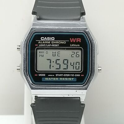 CASIO A159W ALARM CHRONO 593 Digital Quartz Vintage Men's Watch