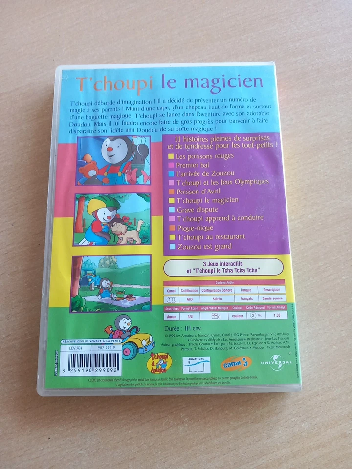 Dvd T'choupi - Vol.4 : Le Magicien. rayé mais fonctionne - Photo 2/2