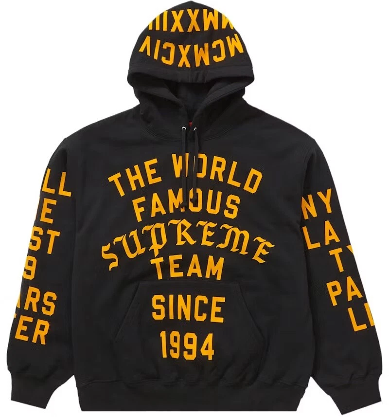 Sweat à capuche floqué Supreme Team   Taille Homme Large Neuf avec étiquette