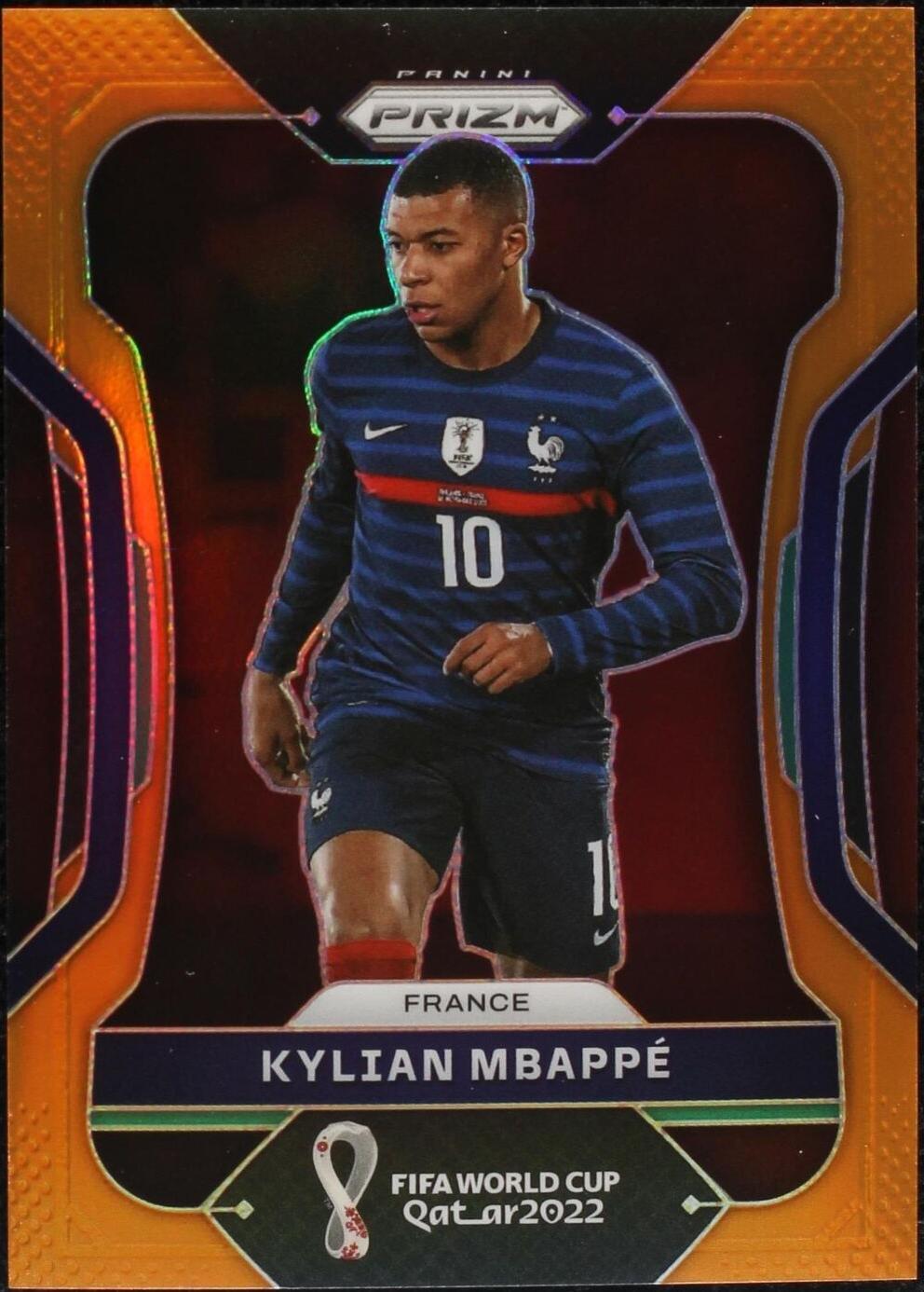 2022 Panini Prizm World Cup Qatar Kylian Mbappé #101 for