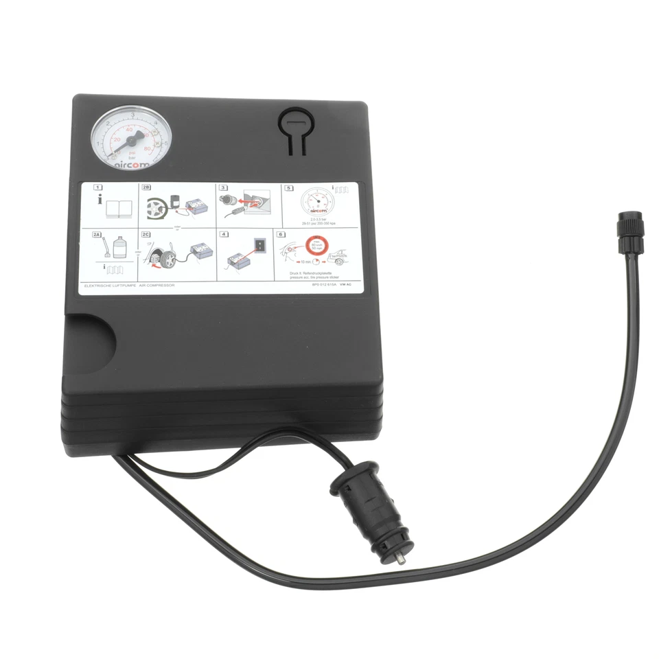 OEM NEW 03-21 Tire Air Compressor Pump CC Golf Jetta Passat 8P0-012-615-A NEW - Изображение 2 из 4