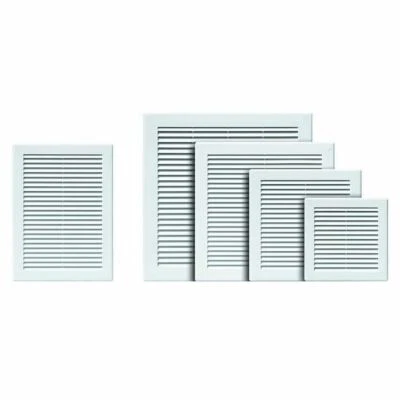 AWENTA Air Vent Grille White Wall Ventilation Cover 150mm x 310mm With Insect Grid