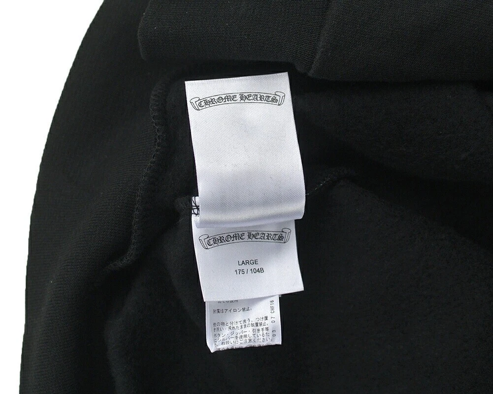 FELPA CON CAPPUCCIO CHROME HEARTS NUOVA MULTI LOGO