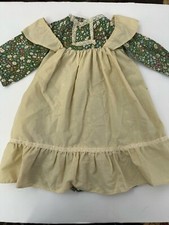 Vintage Doll Dress For Holly Hobbie Friend Amy Doll Knickerbocker Pinafore