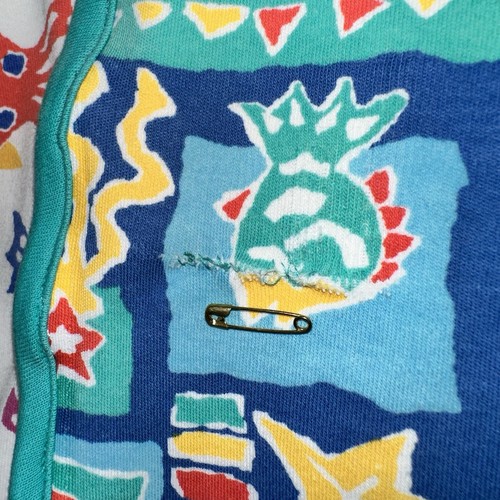 Vintage Gymboree Baby Blanket Reversible Bright Colors Ocean Fish 90's Under Sea - Picture 7 of 11