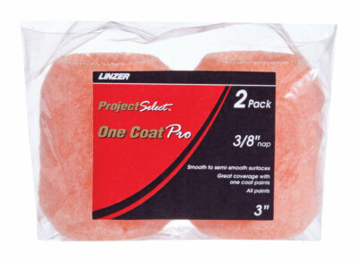 Linzer Project Select One Coat Pro 3'' PAINT ROLLER COVERS 3/8'' NAP RS 11432 0300