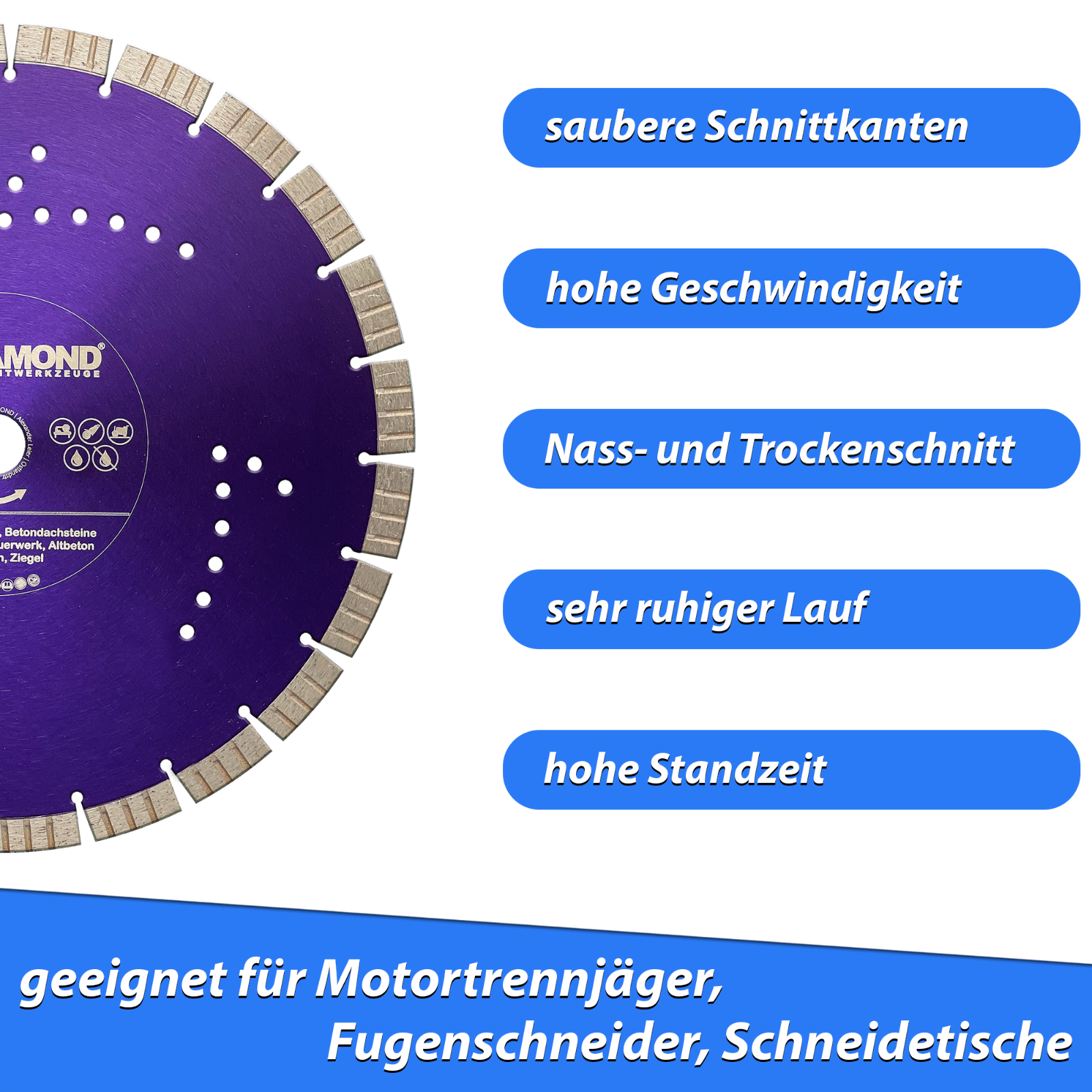 LXDIAMOND Diamant-Trennscheibe 350 Mm X 20,0 Beton Naturstein Passend