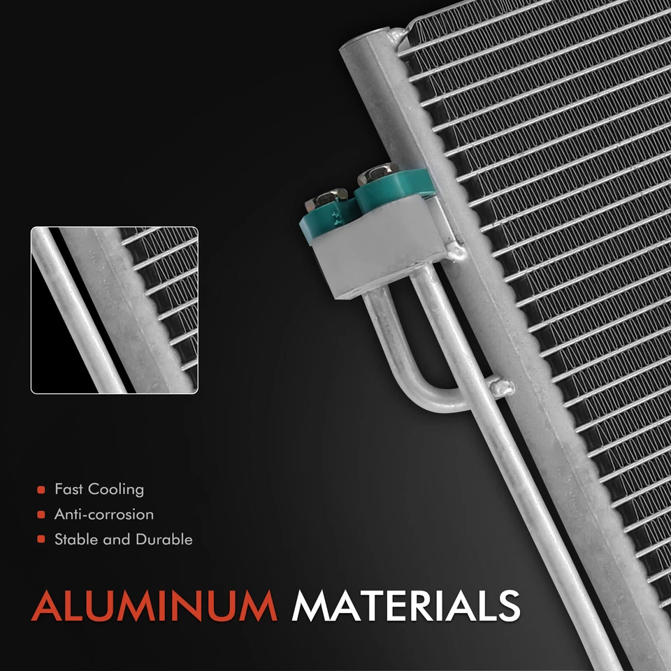 Condensador de CA con receptor secador para BMW 525i 2004-2007 525x 2006-2007 528i 530i Foto 2 de 4